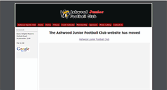 Desktop Screenshot of junior.ashwoodfc.com.au
